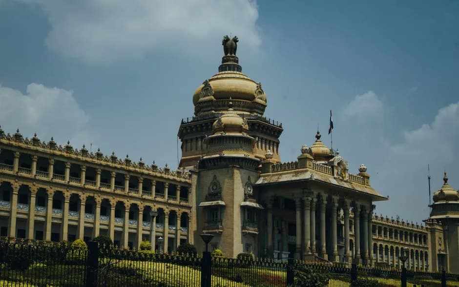 Vidhana Soudha Karnataka state legislature building in Bengaluru