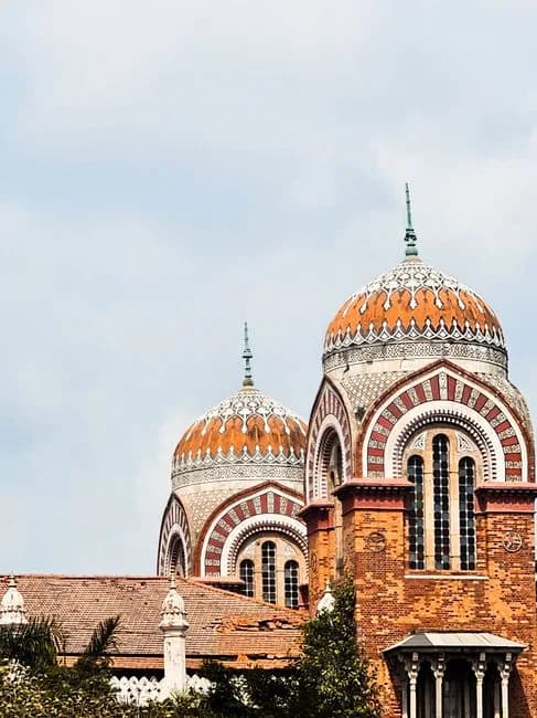 Madras University historical architecture in Tamil Nadu India