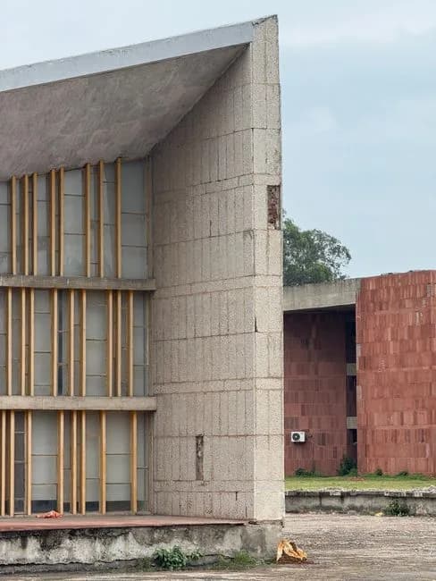 Chandigarh Capitol Complex modernist architecture designed by Le Corbusier India